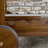 Cynthia Farmhouse Cottage Acacia Wood Bar Cart with Drop Leaf by Christopher Knight Home