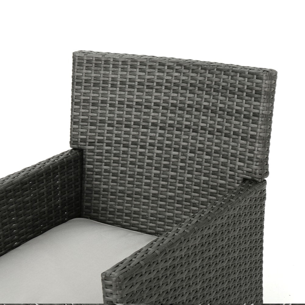 Cypress Outdoor Wicker Dining Chair with Cushions (Set of 4) by Christopher Knight Home