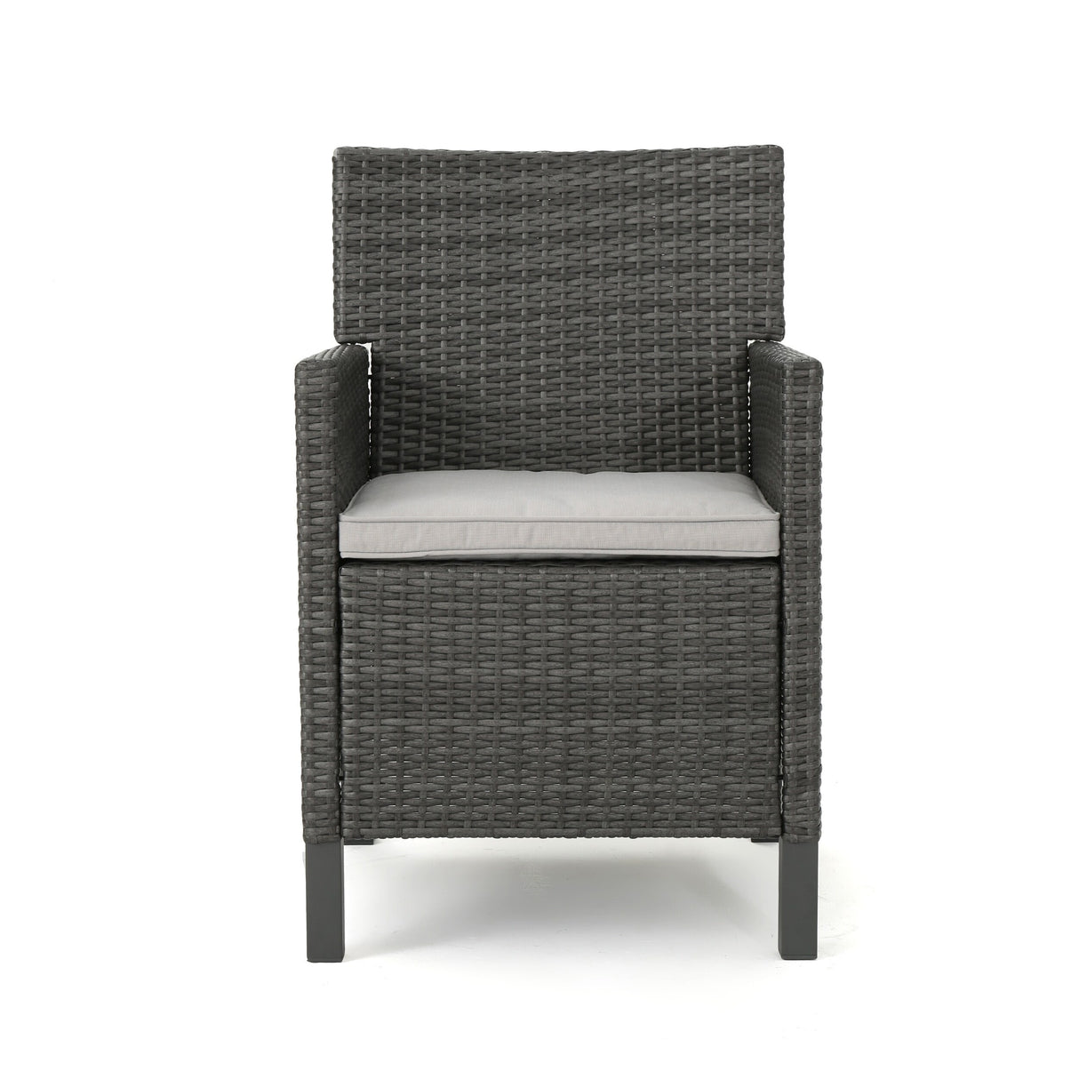 Cypress Outdoor Wicker Dining Chair with Cushions (Set of 4) by Christopher Knight Home