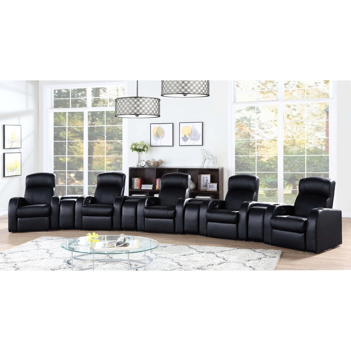 Cyrus Upholstered Modular Home Theater Seating