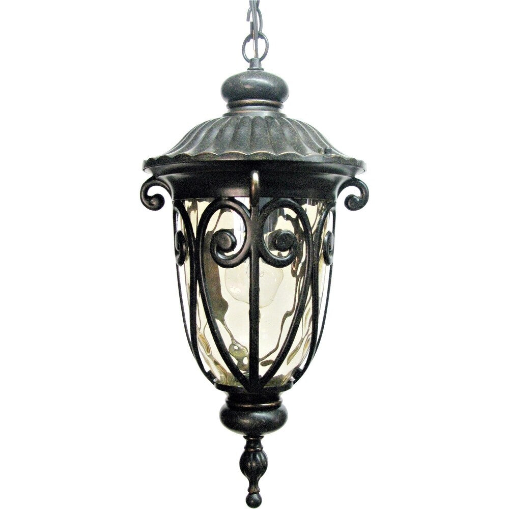 DARIN 1 Light Exterior Hanging Light in Oil Rubbed Bronze