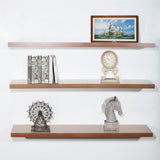 DAVEE Set of 3 JD Walnut Floating Shelves - 47.25*9.25*1.5 inches - 47.25*9.25*1.5 inches