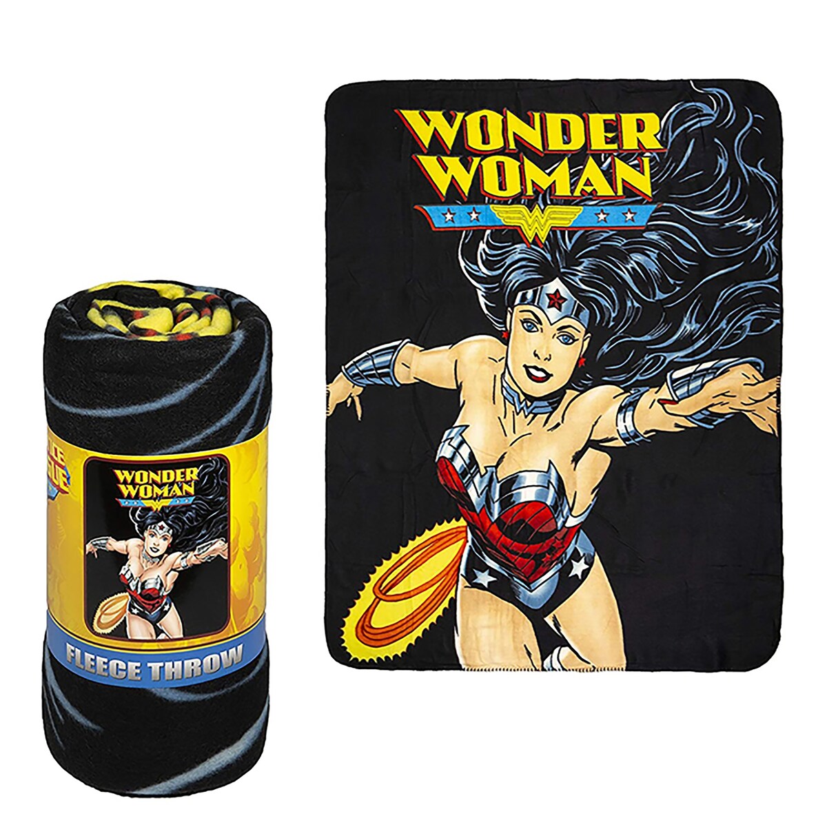 DC Comics Fleece Throw - Wonder Woman, Flight