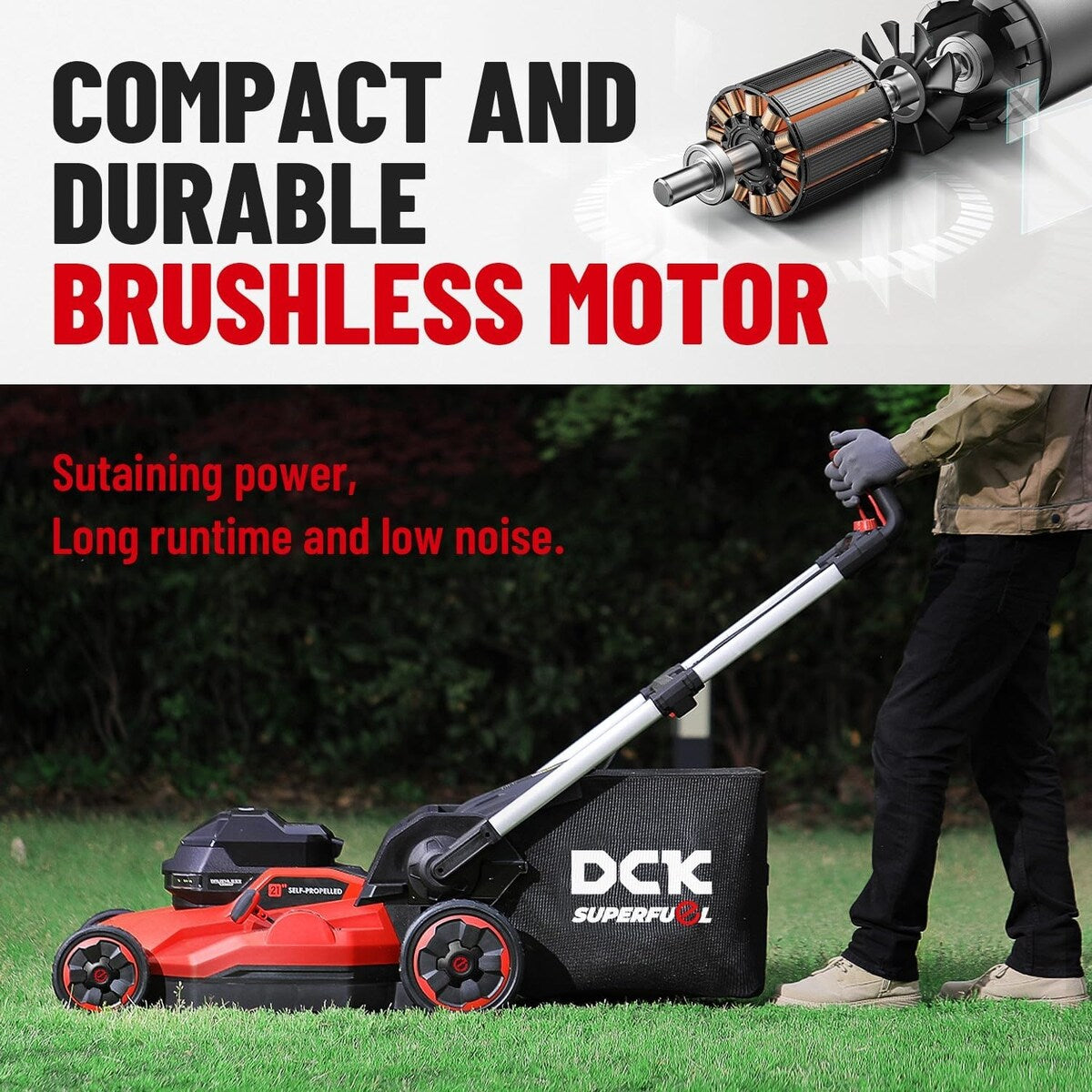 Light self propelled lawn mower hotsell