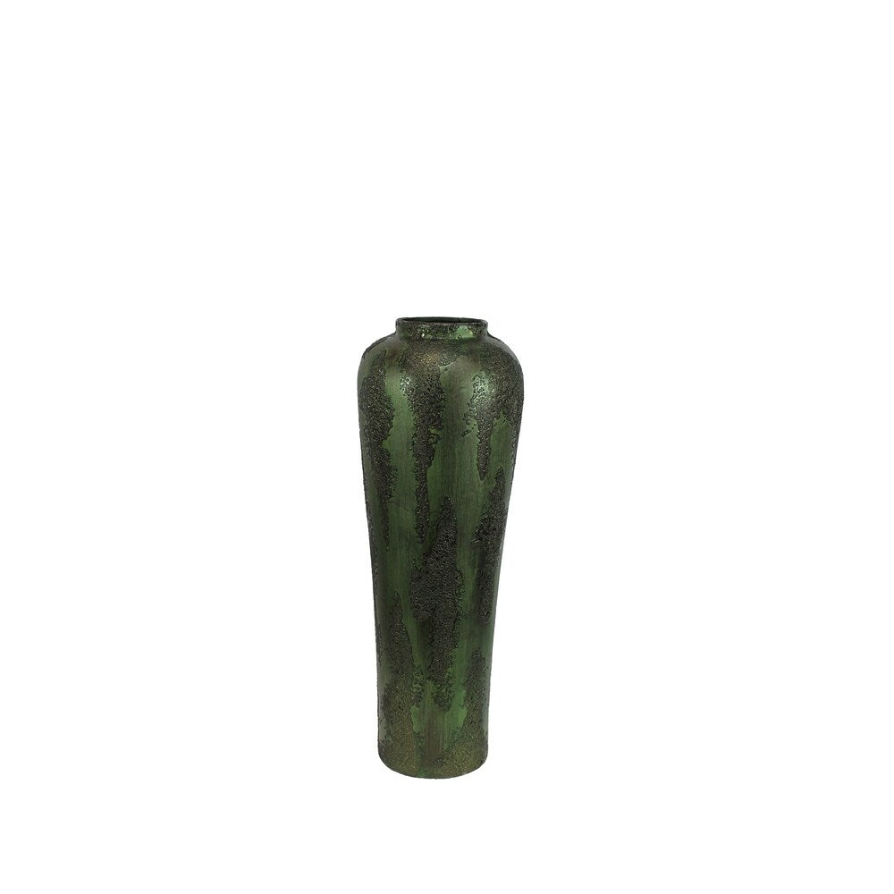 Decorative Ceramic Vase, Bronze/Green