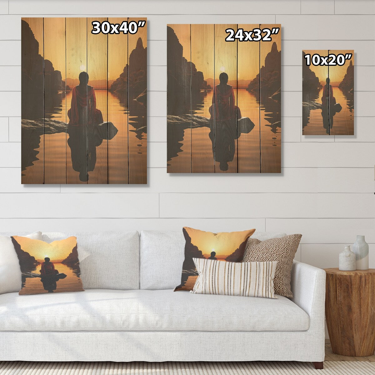 DESIGN ART "African Tribes Himba Reflections" African Tribes Wood Wall Decor - Global Wood Panel On Natural Pine Wood