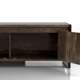 DH BASIC Industrial Oak 49-inch Iron Legs Storage Bench by Denhour