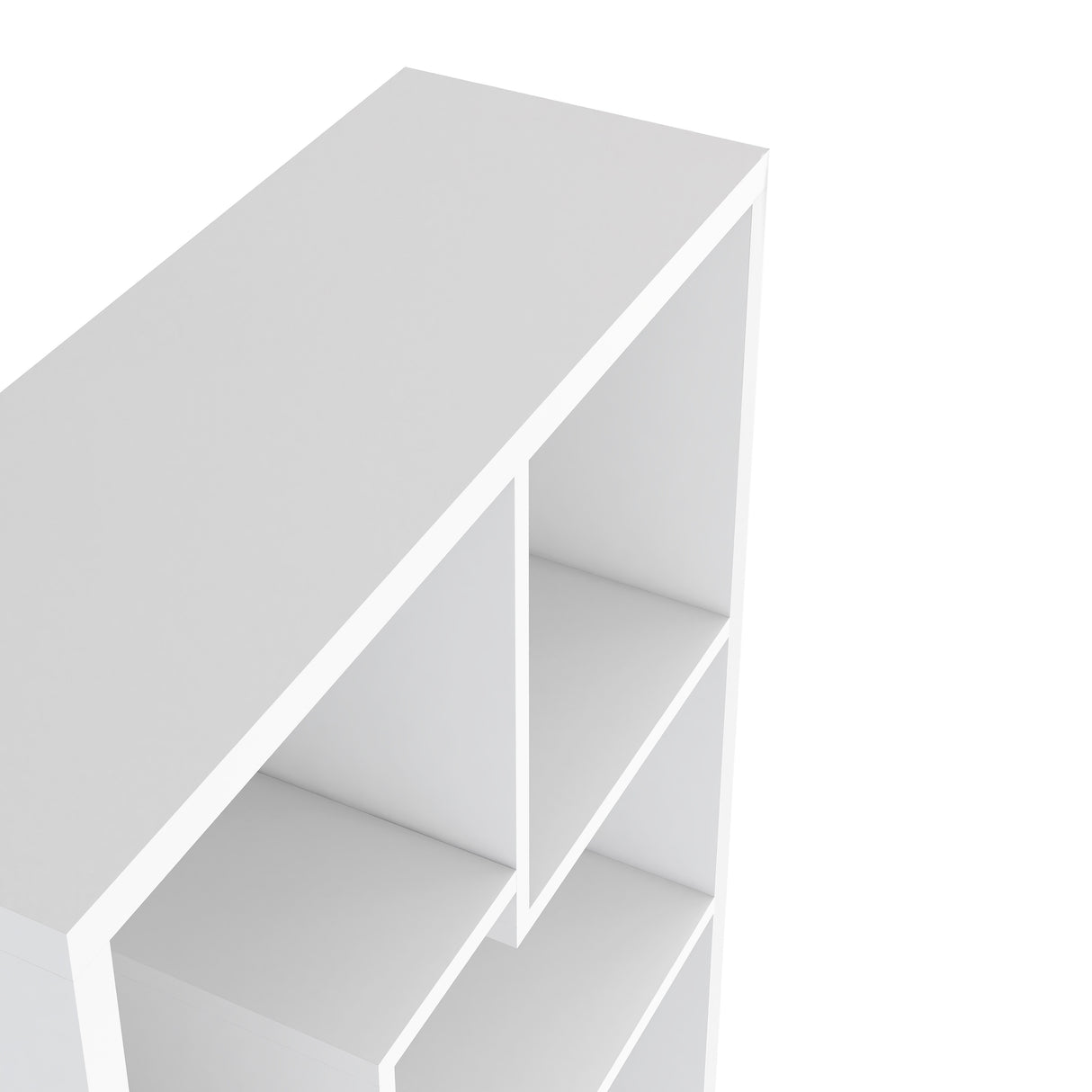 DH BASIC Modern 73-inch 8-Open Shelf Display Bookcase by Denhour