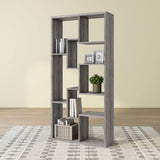 DH BASIC Modern 73-inch 8-Open Shelf Display Bookcase by Denhour