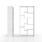 DH BASIC Modern 73-inch 8-Open Shelf Display Bookcase by Denhour