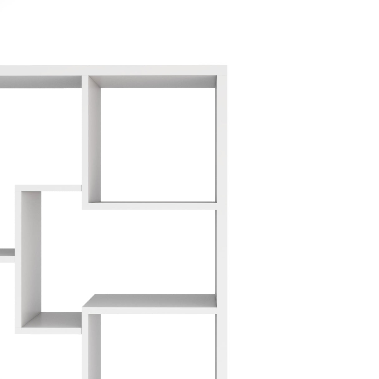 DH BASIC Modern 73-inch 8-Open Shelf Display Bookcase by Denhour