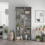 DH BASIC Modern 73-inch 8-Open Shelf Display Bookcase by Denhour