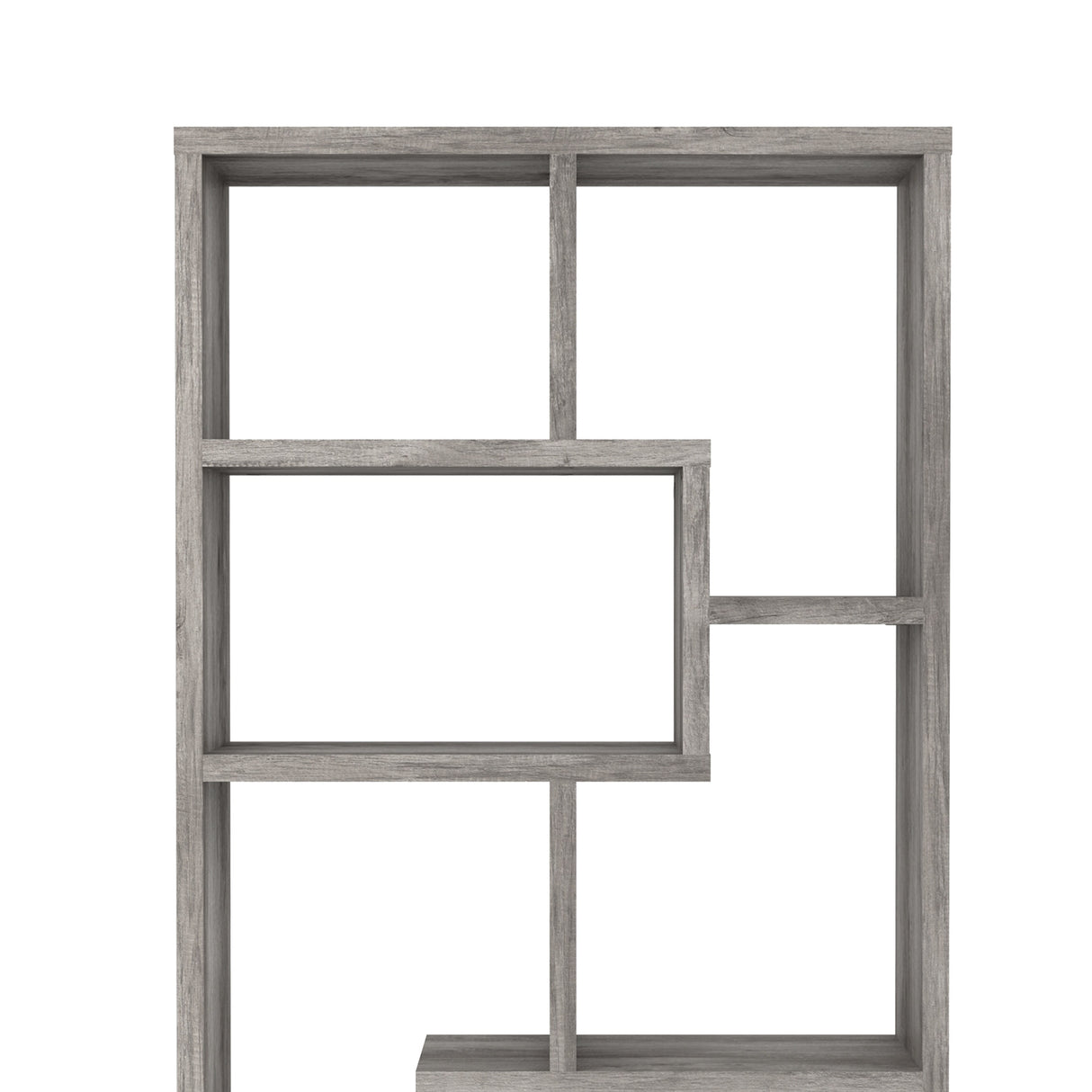 DH BASIC Modern Grey 71-inch 8-Open Shelf Display Bookcase by Denhour