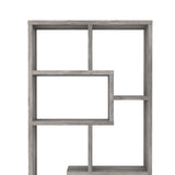DH BASIC Modern Grey 71-inch 8-Open Shelf Display Bookcase by Denhour