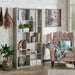 DH BASIC Modern Grey 71-inch 8-Open Shelf Display Bookcase by Denhour