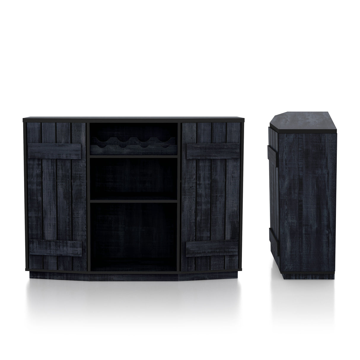 DH BASIC Rustic Navy Blue 4-bottle Buffet Cabinet (47-inch) by Denhour