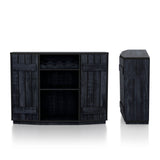 DH BASIC Rustic Navy Blue 4-bottle Buffet Cabinet (47-inch) by Denhour