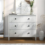 DH BASIC Transitional 34-inch Wide 3-Drawer Neutral Youth Dresser by Denhour