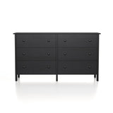 DH BASIC Transitional 53-inch Wide 6-Drawer Neutral Youth Dresser by Denhour