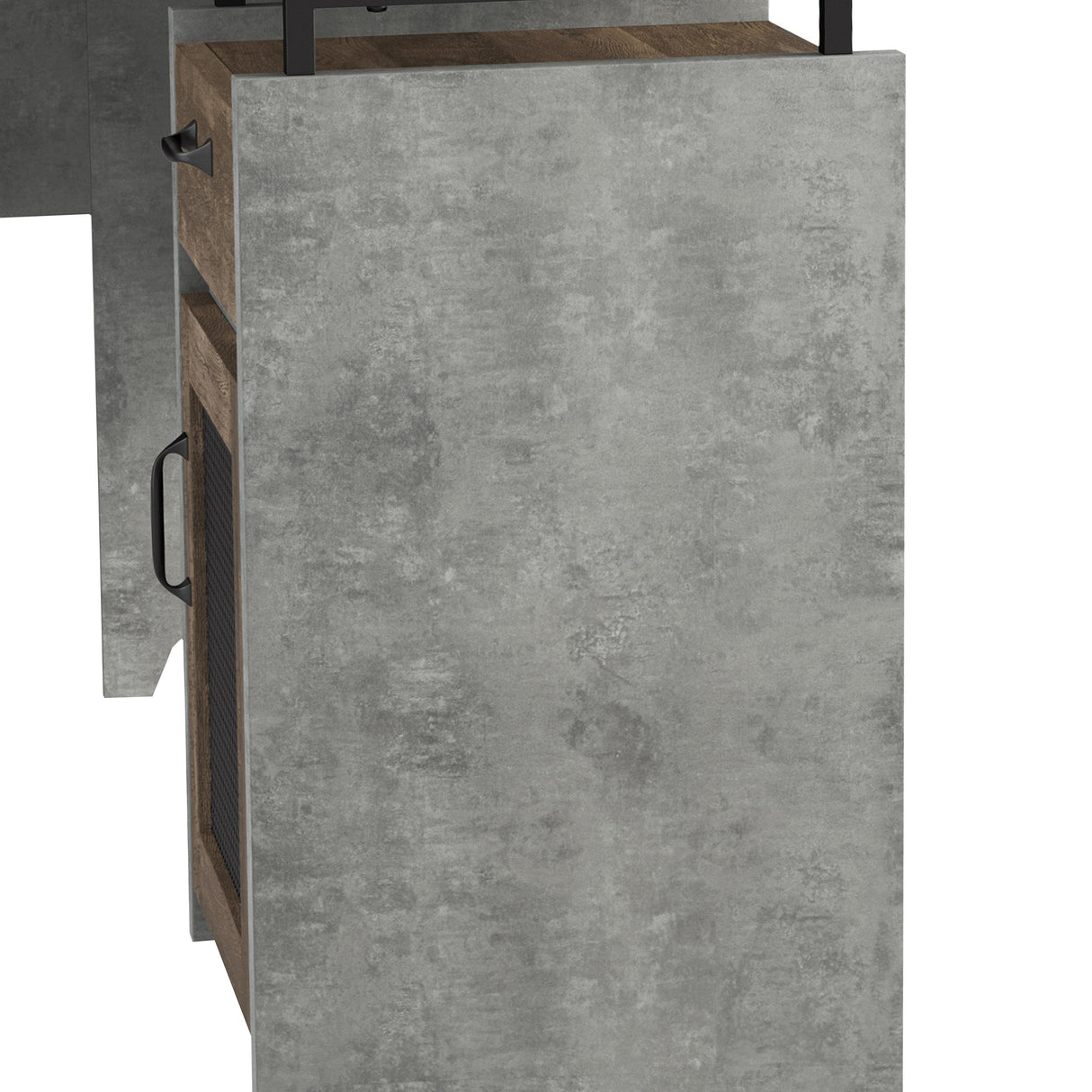 DH BASIC Urban 63-inch Multi-storage L-shape Desk by Denhour