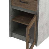DH BASIC Urban 63-inch Multi-storage L-shape Desk by Denhour