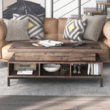 DH BASIC Rustic 47-inch Lift-Top Coffee Table with Storage