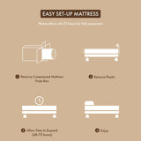 DH BASIC 8 Inch Hypoallergenic CertiPUR-US Gel Memory Mattress by Denhour