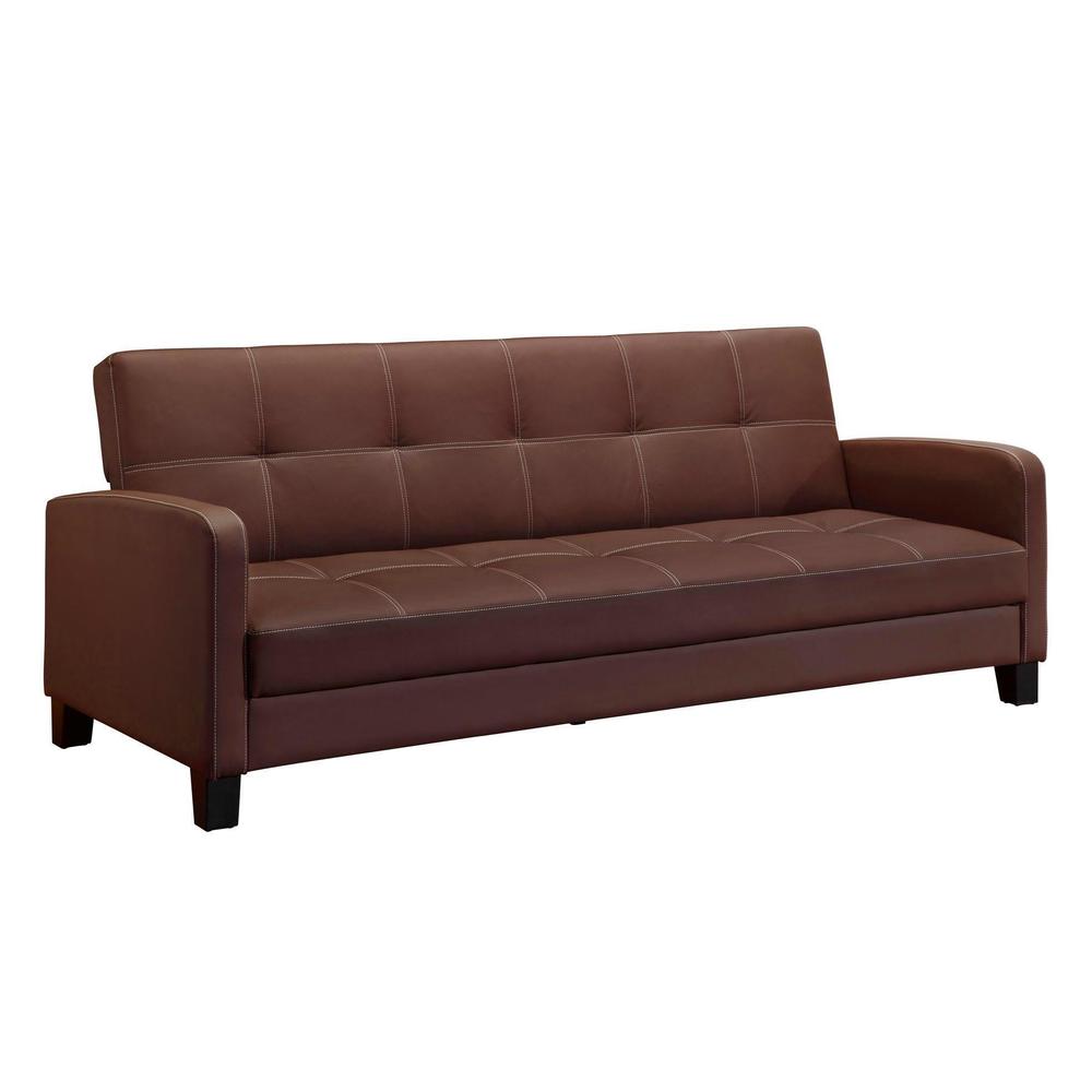 DHP Delaney Brown Sofa Sleeper