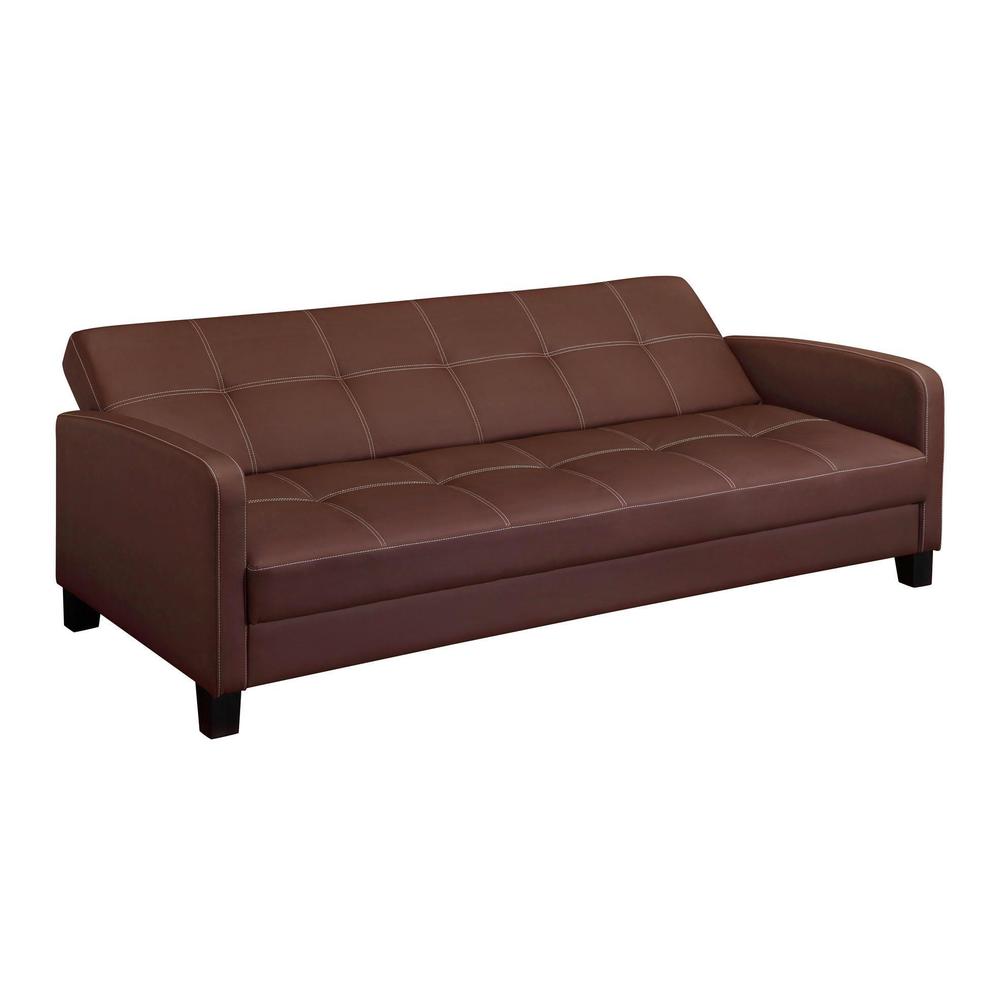 DHP Delaney Brown Sofa Sleeper