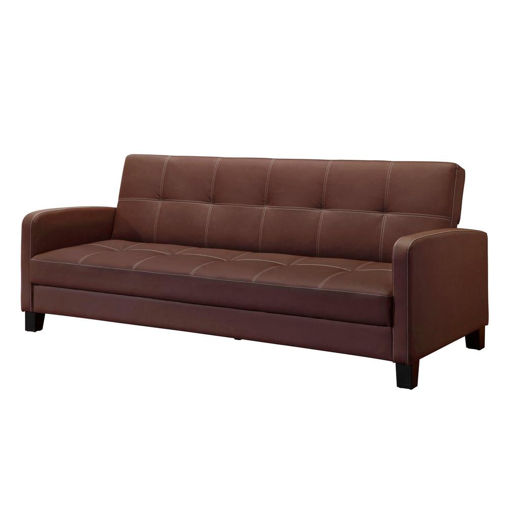 DHP Delaney Brown Sofa Sleeper
