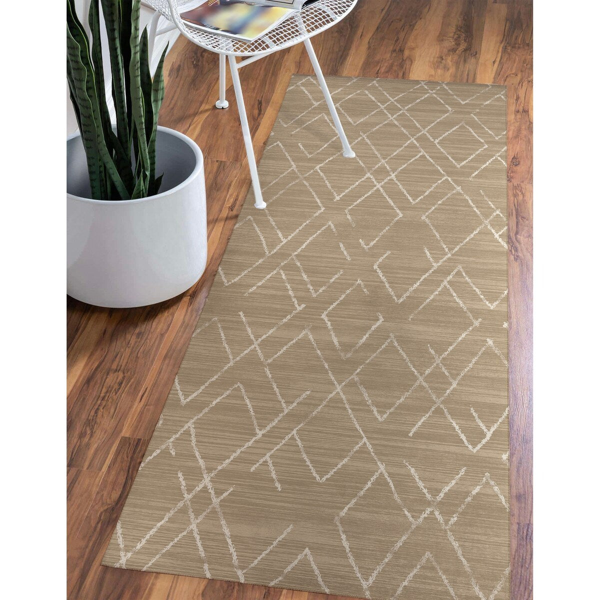 DIAMOND HATCH NATURAL Area Rug By Kavka Designs