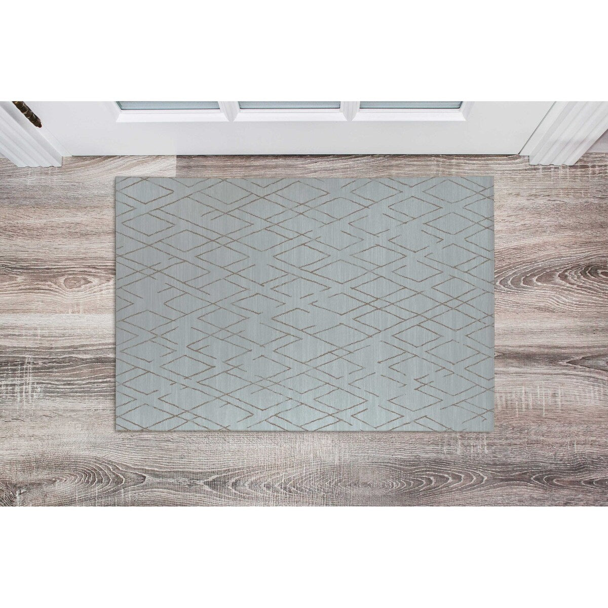 DIAMOND HATCH SEPIA Doormat By Kavka Designs