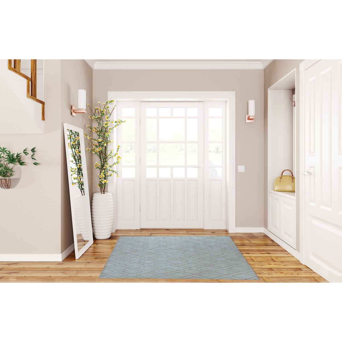 DIAMOND HATCH SEPIA Doormat By Kavka Designs
