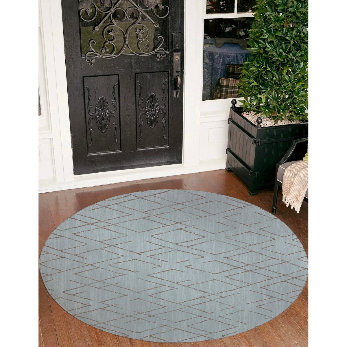 DIAMOND HATCH SEPIA Doormat By Kavka Designs