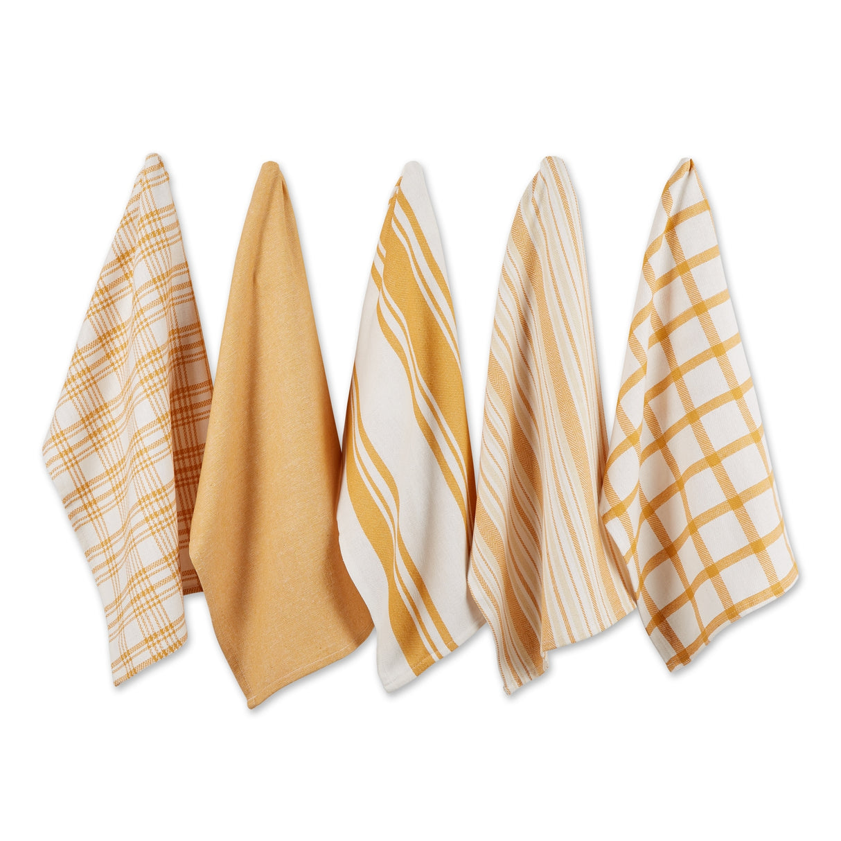 DII Assorted Woven Dishtowels (Set of 5)