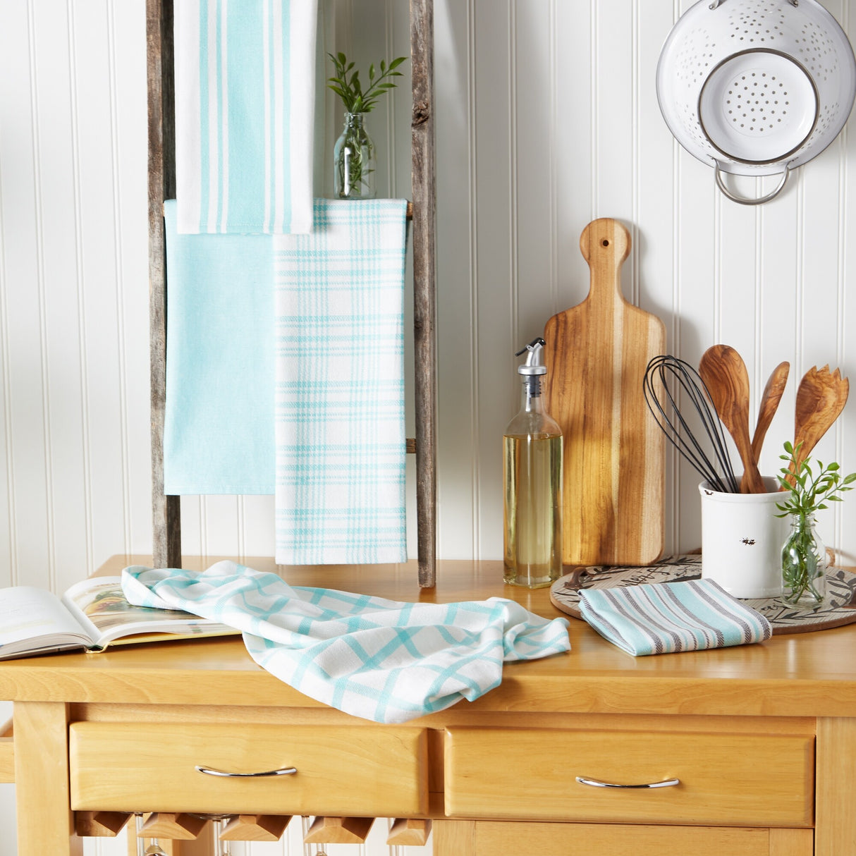 DII Assorted Woven Dishtowels (Set of 5)