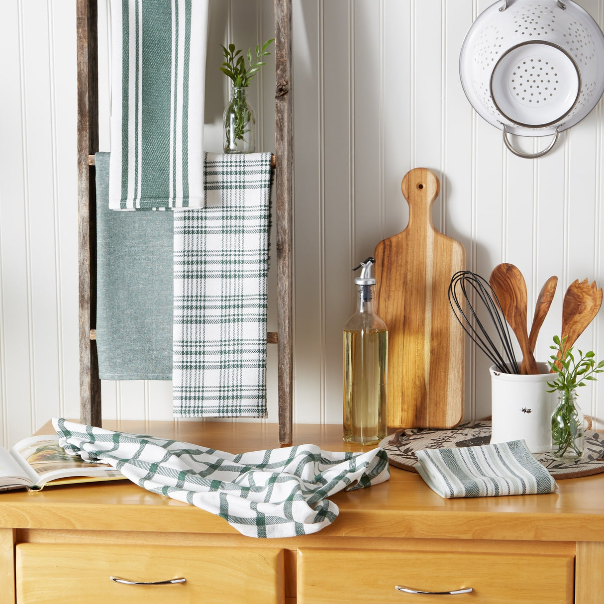 DII Assorted Woven Dishtowels (Set of 5)