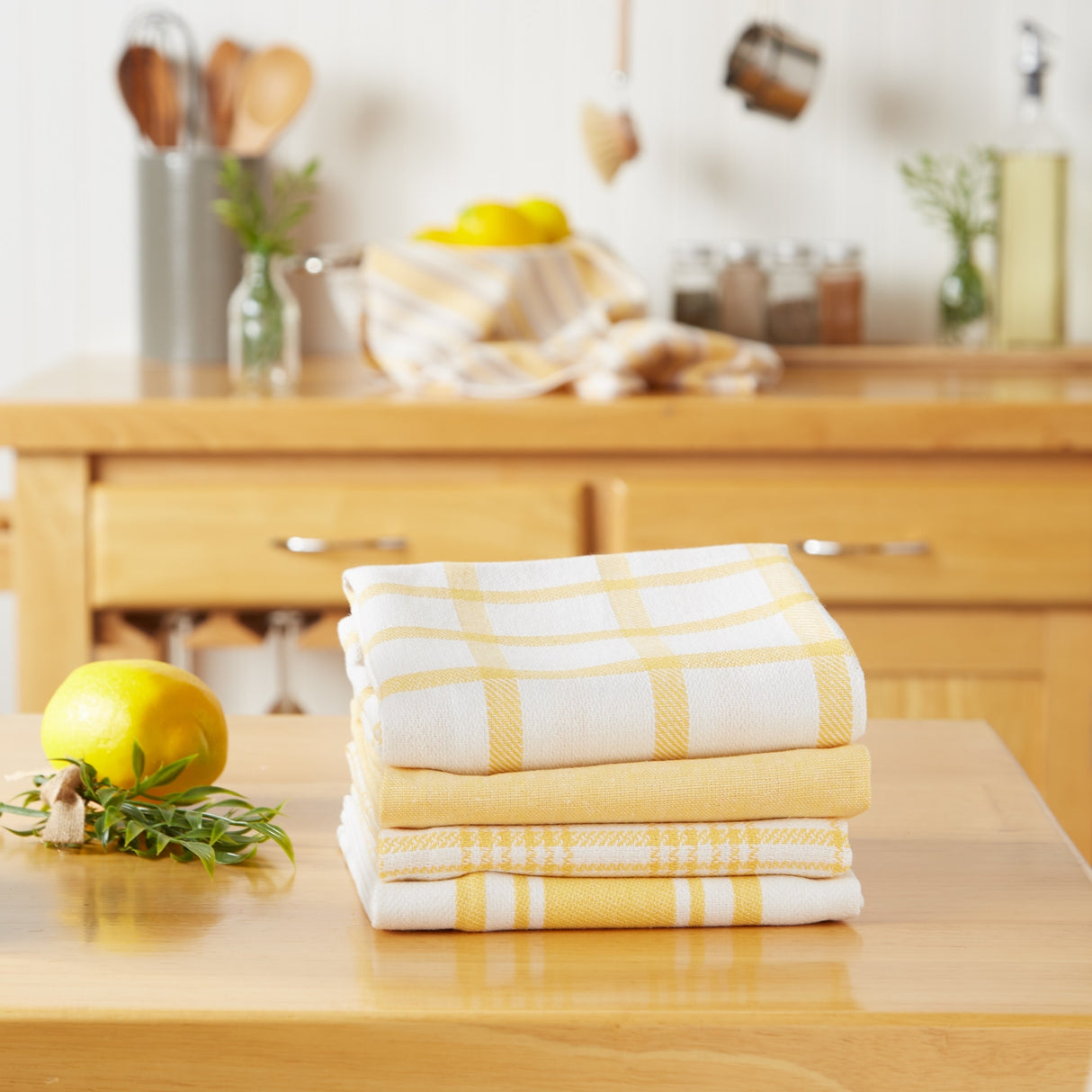 DII Assorted Woven Dishtowels (Set of 5)