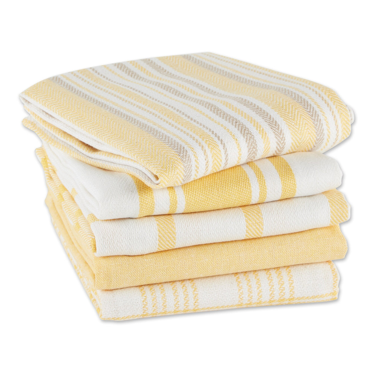DII Assorted Woven Dishtowels (Set of 5)