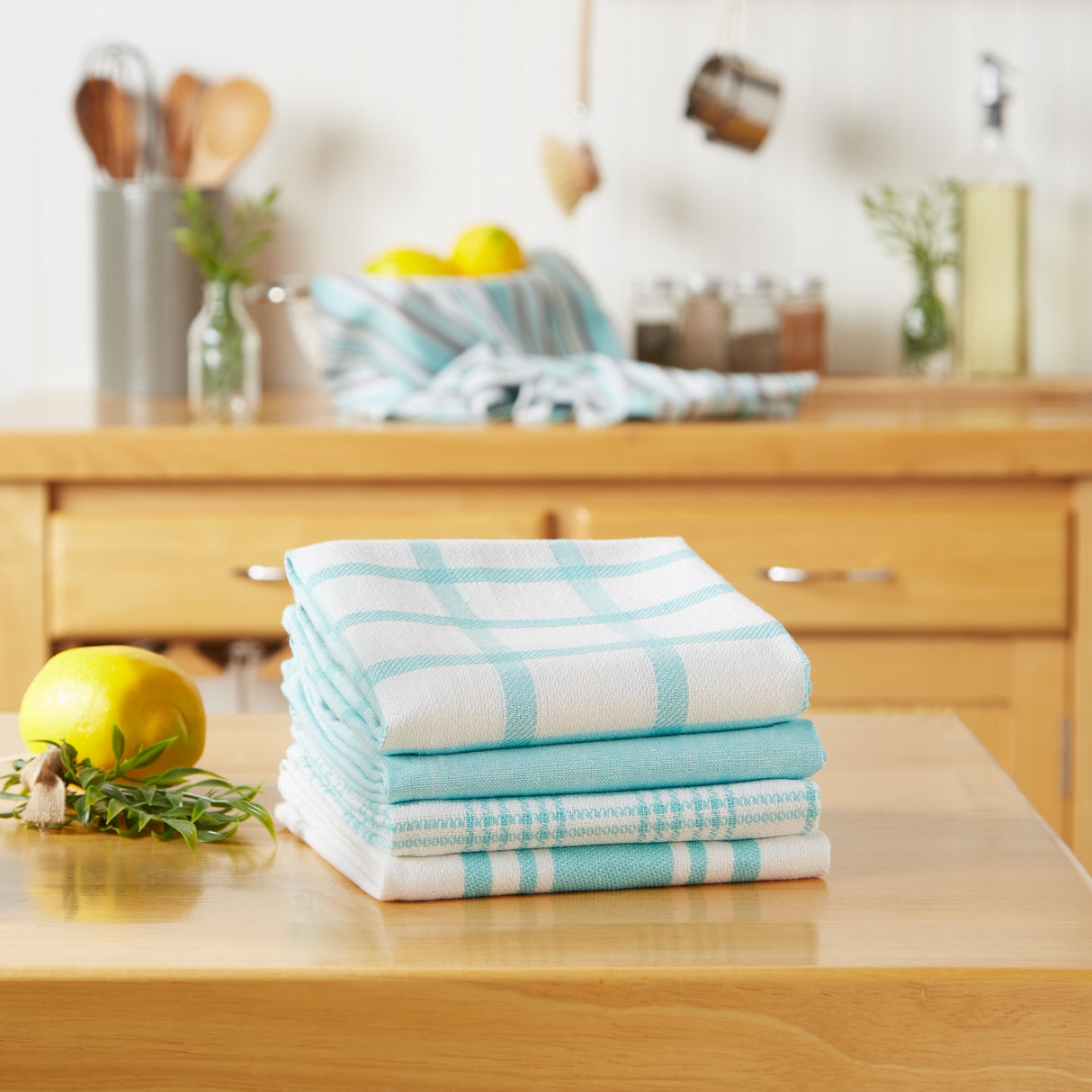 DII Assorted Woven Dishtowels (Set of 5)