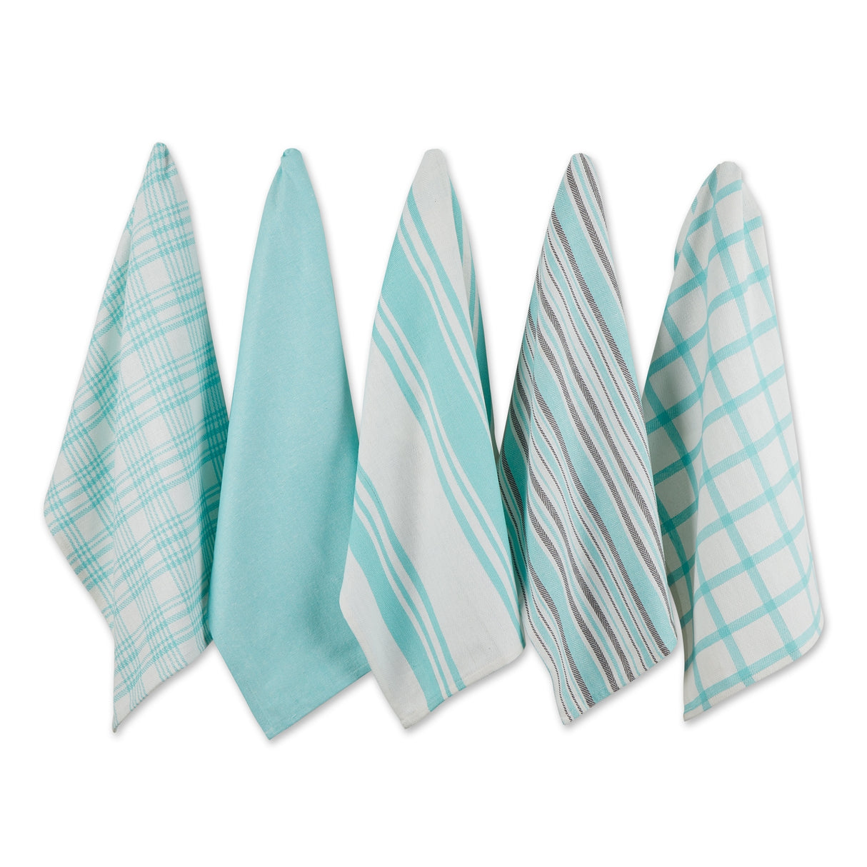 DII Assorted Woven Dishtowels (Set of 5)
