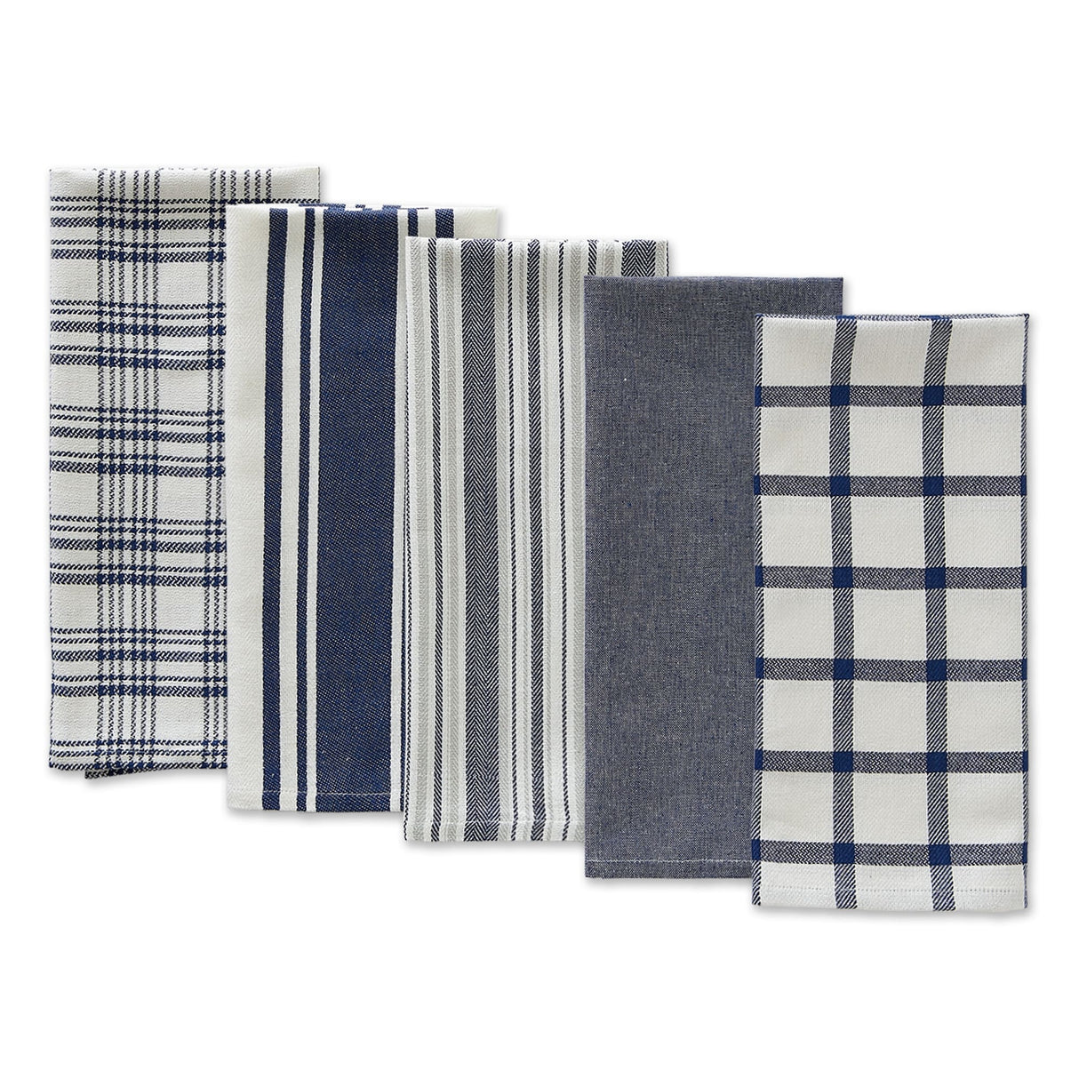 DII Assorted Woven Dishtowels (Set of 5)