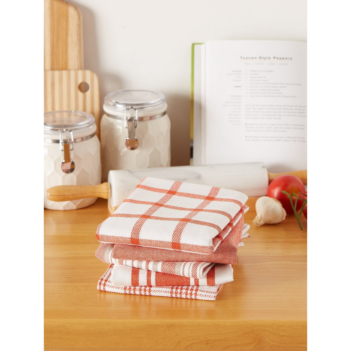 DII Assorted Woven Dishtowels (Set of 5)