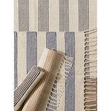 DII Black Ticking Stripe Hand-Loomed Rug 2x3 Ft - 24.0 In. L X 36.0 In. W X 0.2 In. H