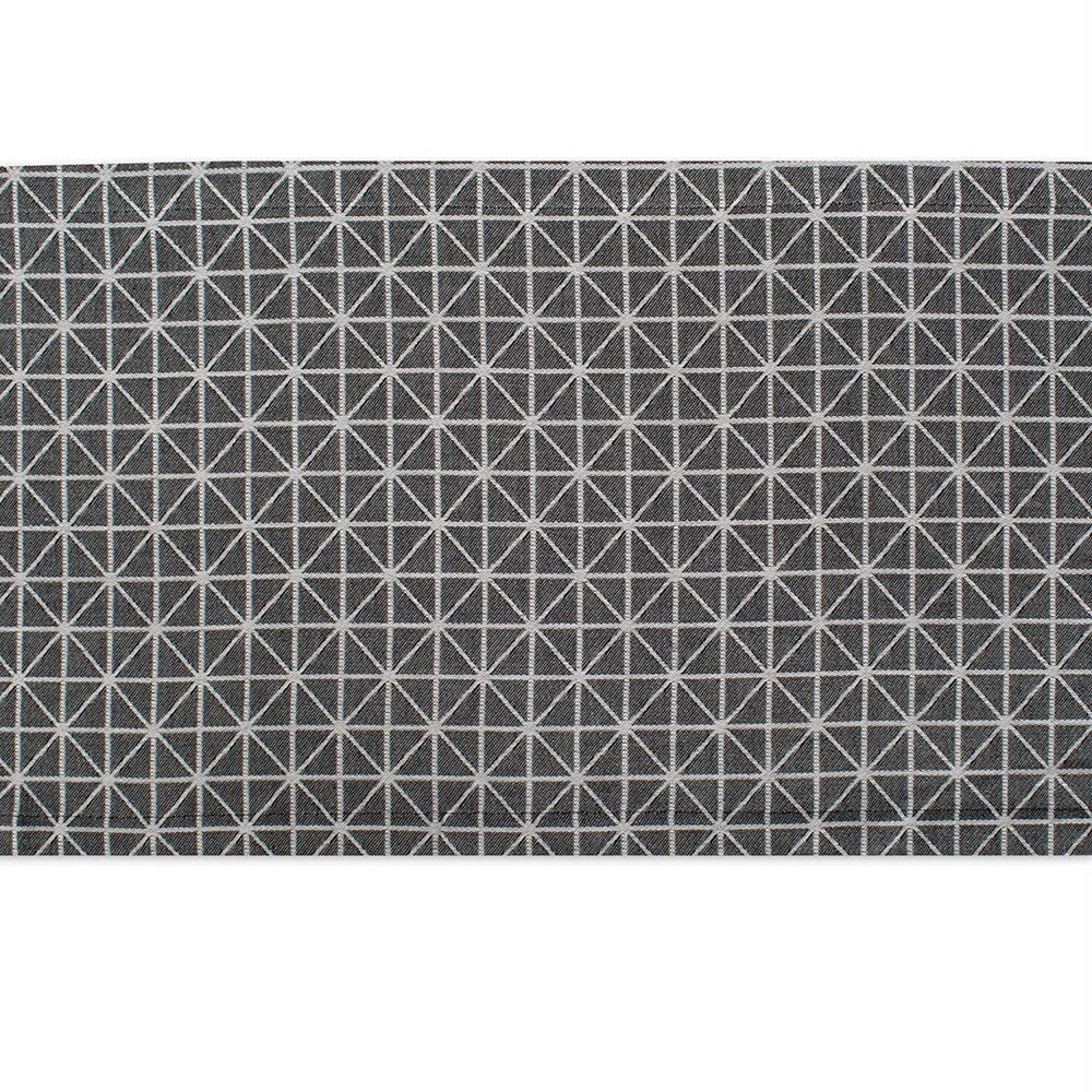 DII Black & White Table Runner
