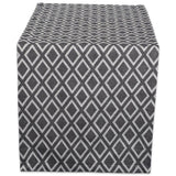 DII Black & White Table Runner