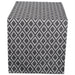 DII Black & White Table Runner