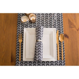 DII Black & White Table Runner