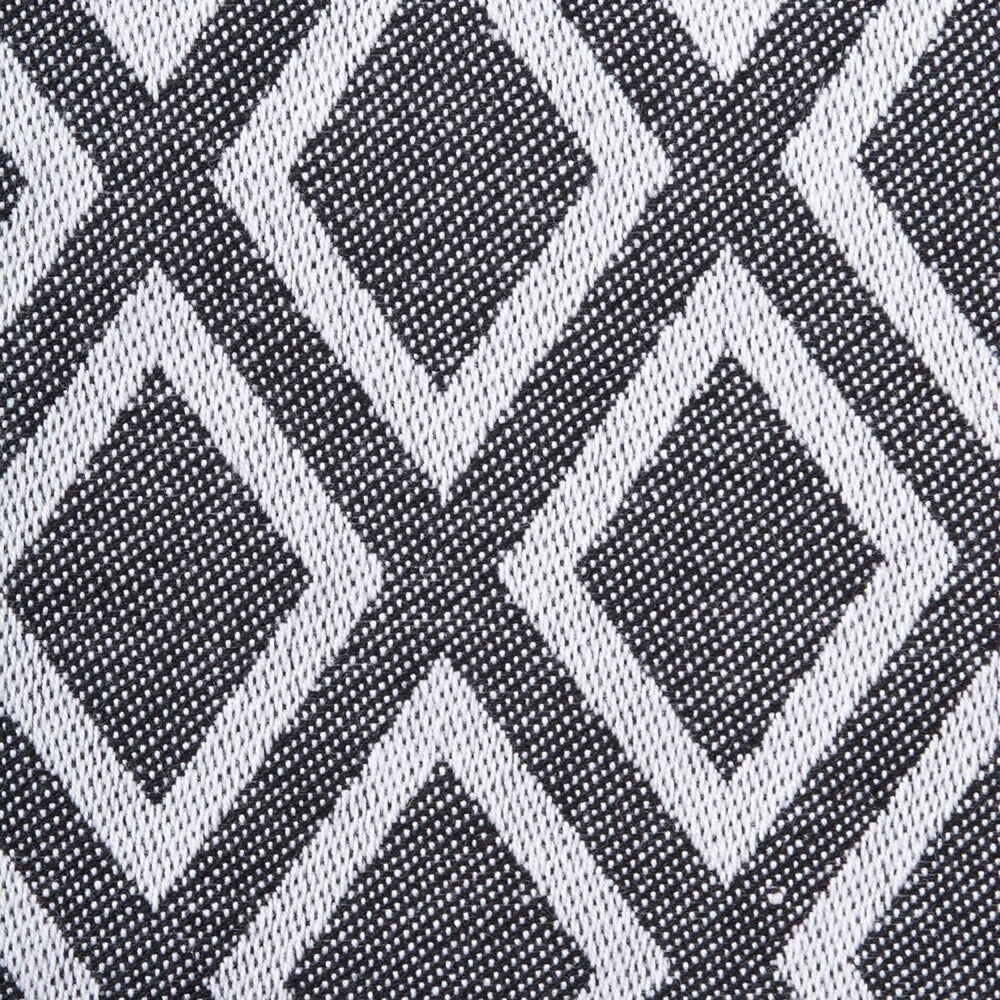 DII Black & White Table Runner