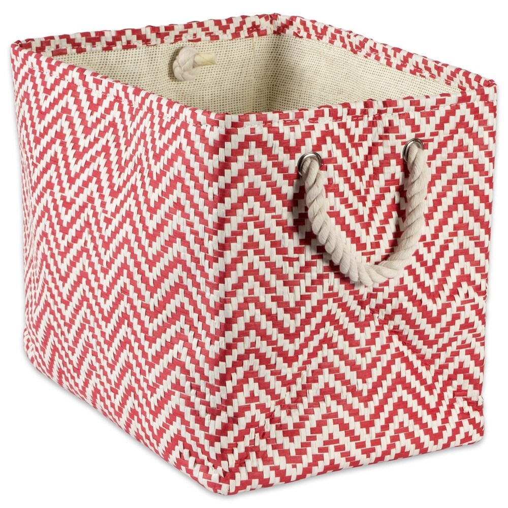 DII Chevron Decorative Storage Bin
